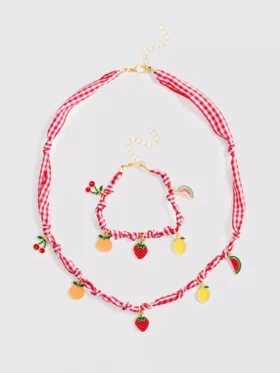 Meyve charm takı takımı