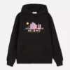 Miami silüetli kapüşonlu sweatshirt