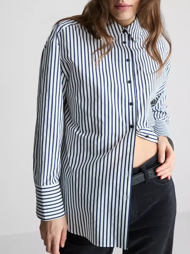 Mükemmel pamuklu poplin gömlek Mükemmel pamuklu poplin gömlek