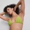 Nakışlı balık desenli üçgen bikini üstü Nakışlı balık desenli üçgen bikini üstü