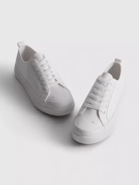 Nakışlı papatya desenli sneakerlar