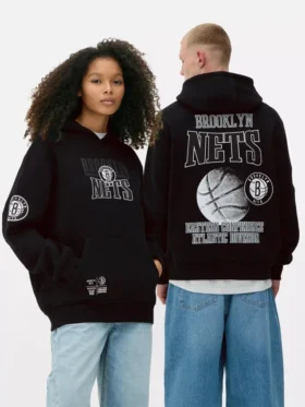 NBA Brooklyn Nets kapüşonlu sweatshirt
