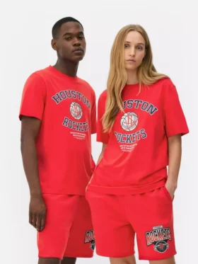 NBA Houston Rockets logolu tişört