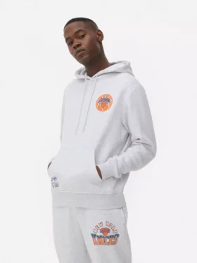 NBA New York Knicks ipli kapüşonlu sweatshirt