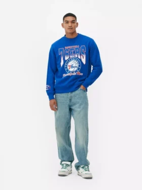 NBA Philadelphia 76ers desenli sweatshirt