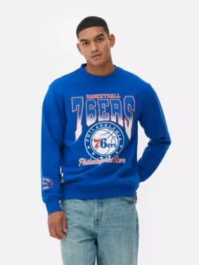 NBA Philadelphia 76ers desenli sweatshirt
