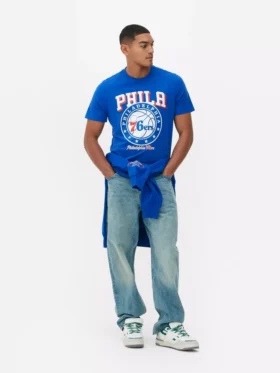 NBA Philadelphia 76ers desenli tişört