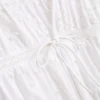 Önden bağlamalı pamuklu broderie bluz Önden bağlamalı pamuklu broderie bluz