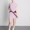 Nervürlü bodycon mini gömlek elbise Nervürlü bodycon mini gömlek elbise