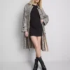 Nervürlü bodycon mini gömlek elbise Nervürlü bodycon mini gömlek elbise