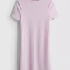 Nervürlü bodycon mini gömlek elbise Nervürlü bodycon mini gömlek elbise