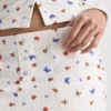 Nervürlü kelebek desenli pijama altları Nervürlü kelebek desenli pijama altları