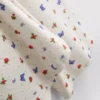 Nervürlü kelebek desenli pijama altları Nervürlü kelebek desenli pijama altları