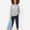 New York büyük beden grafikli sweatshirt New York büyük beden grafikli sweatshirt
