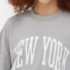 New York büyük beden grafikli sweatshirt New York büyük beden grafikli sweatshirt