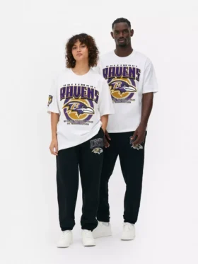 NFL Baltimore Ravens logolu tişört