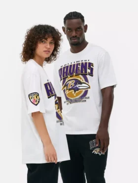NFL Baltimore Ravens logolu tişört