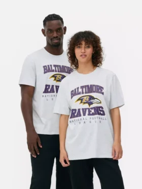 NFL Baltimore Ravens logolu tişört