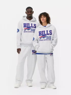 NFL Buffalo Bills baskılı kapüşonlu sweatshirt