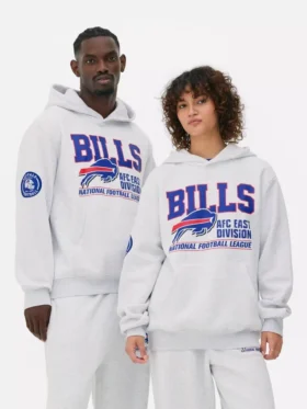 NFL Buffalo Bills baskılı kapüşonlu sweatshirt