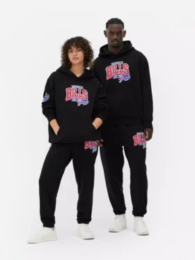 NFL Buffalo Bills logolu kapüşonlu sweatshirt