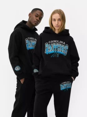 NFL Carolina Panthers logolu kapüşonlu sweatshirt