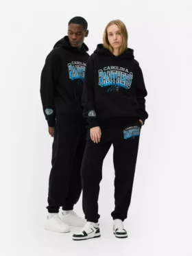 NFL Carolina Panthers logolu kapüşonlu sweatshirt