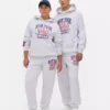 NFL New York Giants logolu kapüşonlu sweatshirt NFL New York Giants logolu kapüşonlu sweatshirt