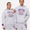 NFL New York Giants logolu kapüşonlu sweatshirt NFL New York Giants logolu kapüşonlu sweatshirt