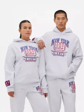 NFL New York Giants logolu kapüşonlu sweatshirt