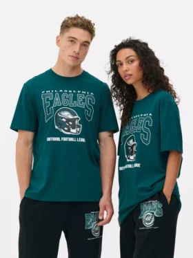 NFL Philadelphia Eagles baskılı tişört