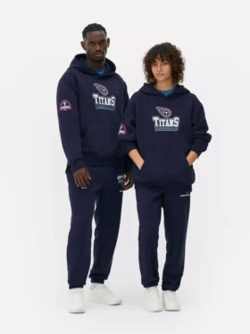 NFL Tennessee Titans logolu kapüşonlu sweatshirt