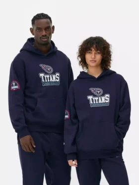 NFL Tennessee Titans logolu kapüşonlu sweatshirt