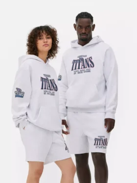 NFL Tennessee Titans logolu kapüşonlu sweatshirt