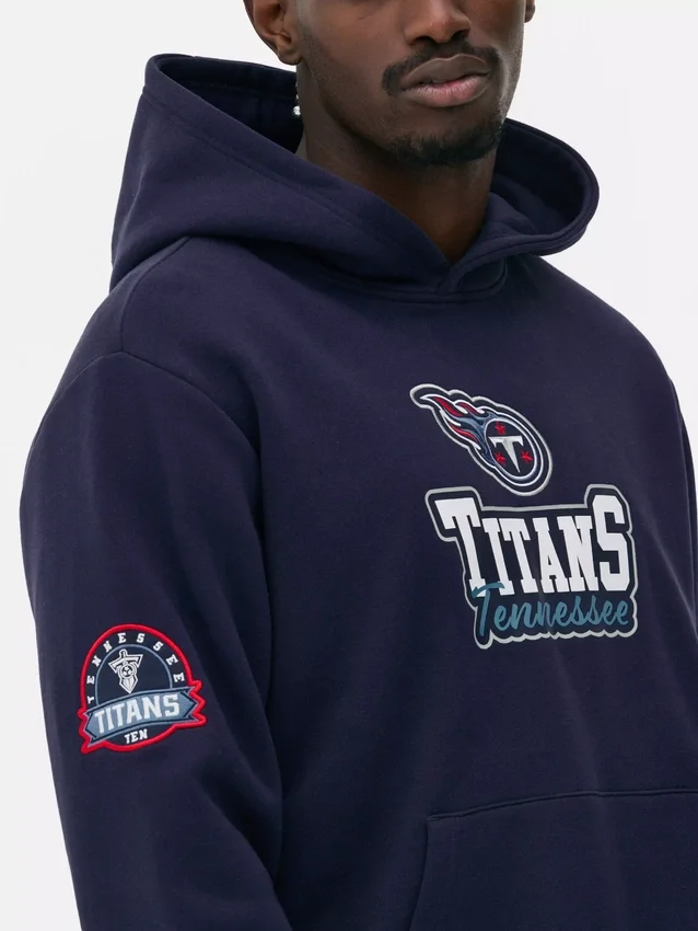 NFL Tennessee Titans logolu kapüşonlu sweatshirt NFL Tennessee Titans logolu kapüşonlu sweatshirt