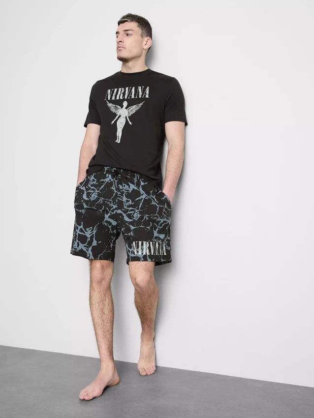 Nirvana kısa pijama şortları Nirvana kısa pijama şortları