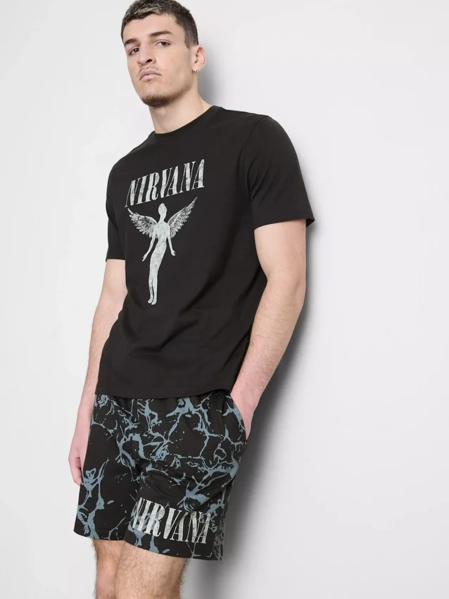 Nirvana kısa pijama şortları Nirvana kısa pijama şortları