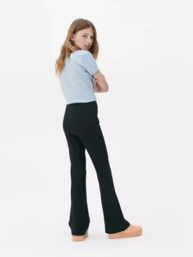 Noktalı geniş paça pantolon
