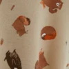 Orman hayvanları desenli boğazlı sweatshirt Orman hayvanları desenli boğazlı sweatshirt