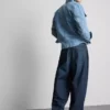 Orta bel barel kesim jean pantolon Orta bel barel kesim jean pantolon