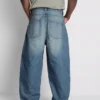 Orta bel barel kesim jean pantolon Orta bel barel kesim jean pantolon