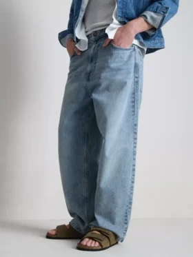 Orta bel bol kesim jean pantolon