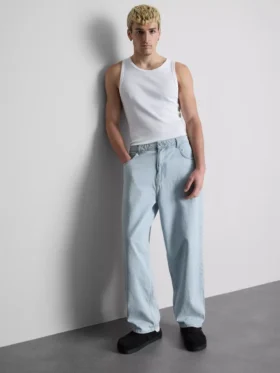 Orta bel bol kesim jean pantolon
