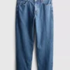 Orta bel, bol kesim jean pantolon Orta bel, bol kesim jean pantolon