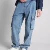 Orta bel, bol kesim kargo jean Orta bel, bol kesim kargo jean