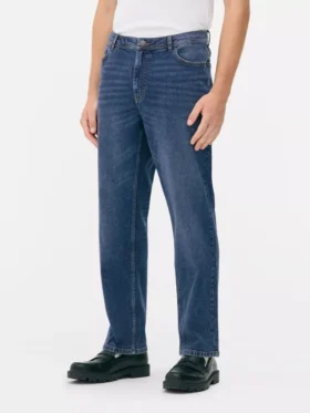 Orta bel, düz paça jean Orta bel, düz paça jean