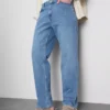 Orta bel, düz paça jean Orta bel, düz paça jean