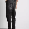 Orta bel, düz paça jean