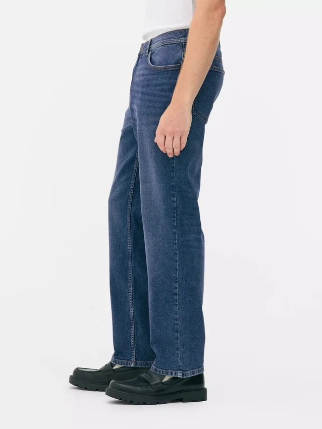 Orta bel, düz paça jean Orta bel, düz paça jean