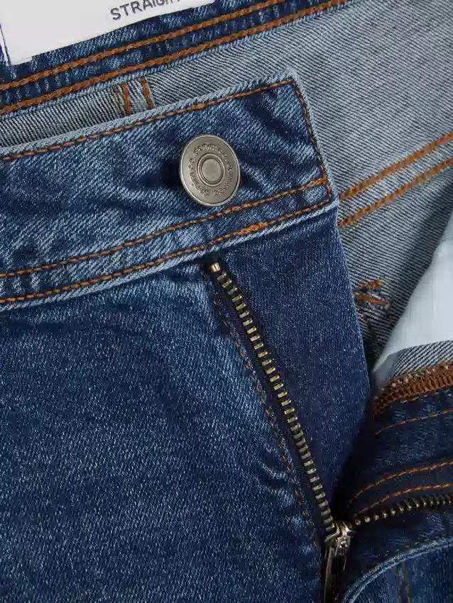 Orta bel, düz paça jean Orta bel, düz paça jean